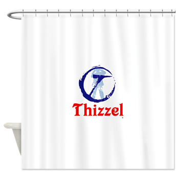 THIZZEL Trademark Shower Curtain