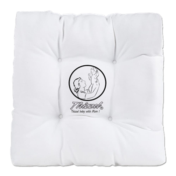 Mom Baby Logo Tufted Chair Cushion