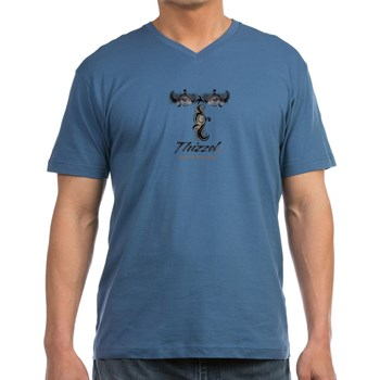 Face Graphics Logo Men's V-Neck T-Shirt