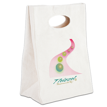 Progressing Vector Logo Canvas Lunch Tote