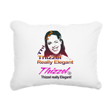 Thizzel Elegant Logo Rectangular Canvas Pillow