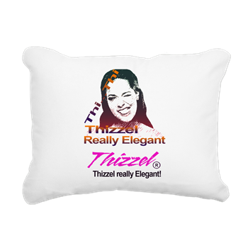 Thizzel Elegant Logo Rectangular Canvas Pillow