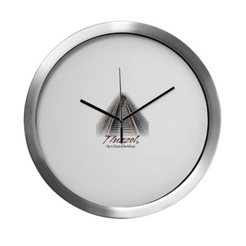 Railway Logo Modern Wall Clock