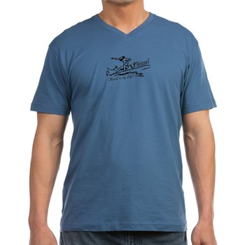 Thizzel Surfing Men's V-Neck T-Shirt