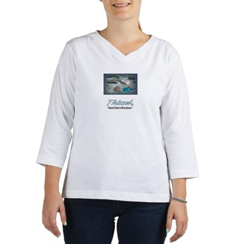 Thizzel Exist Logo Women's Long Sleeve Shirt (Women's Long Sleeve Shirt (3/4 Sleeve)