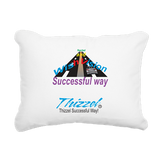 Thizzel Successful Logo Rectangular Canvas Pillow