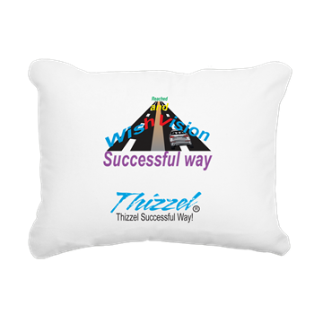 Thizzel Successful Logo Rectangular Canvas Pillow