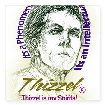Thizzel is my Spirits Square Car Magnet 3" x 3"