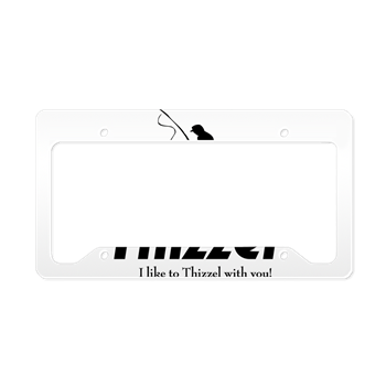 Thizzel Fishing License Plate Holder