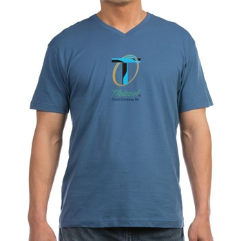 Thizzel Encompass Logo Men's V-Neck T-Shirt