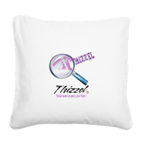 Magnifier Logo Square Canvas Pillow