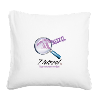 Magnifier Logo Square Canvas Pillow