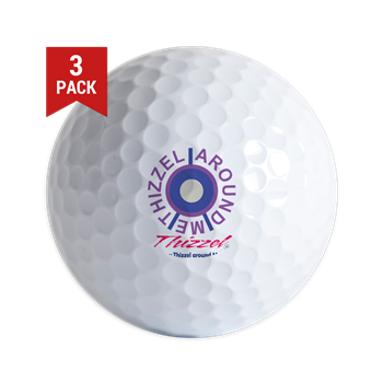 Around Me Vector Logo Golf Ball