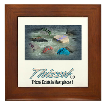 Thizzel Exist Logo Framed Tile