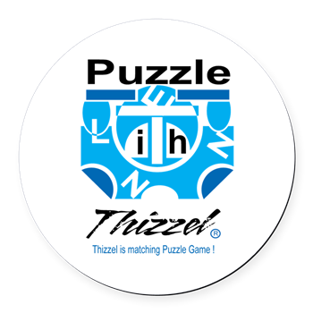 Puzzle Game Logo Round Car Magnet