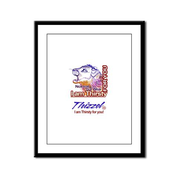 Am Thirsty Logo Framed Panel Print