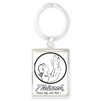 Mom Baby Logo Keychains