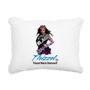 Thizzel Diamond Rectangular Canvas Pillow