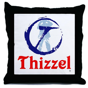 THIZZEL Trademark Throw Pillow