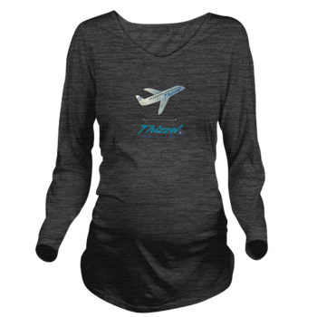 Travel Vector Logo Long Sleeve Maternity T-Shirt