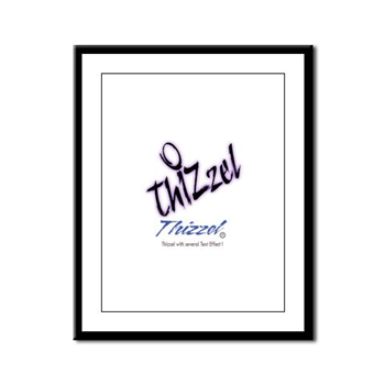 Text Effect Logo Framed Panel Print
