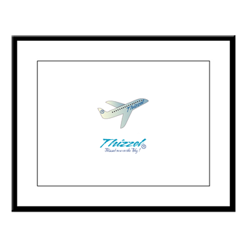 Travel Vector Logo Large Framed Print