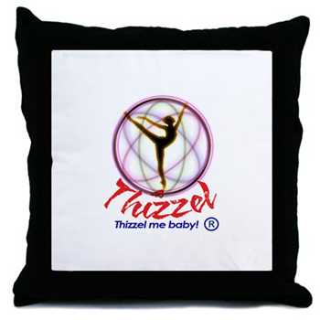 Thizzel Dancing Throw Pillow