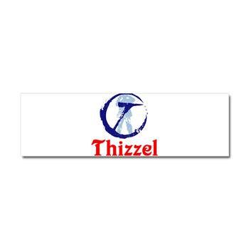 THIZZEL Trademark Car Magnet 10 x 3