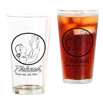 Mom Baby Logo Drinking Glass