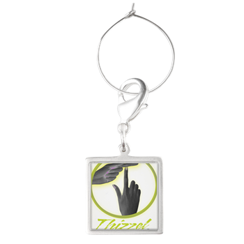 Finger T Logo Wine Charms