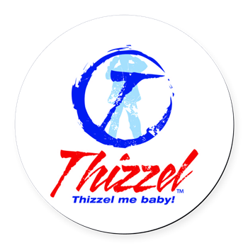 Thizzel Round Car Magnet