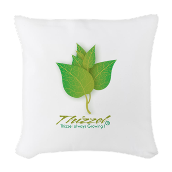 Growing Vector Logo Woven Throw Pillow