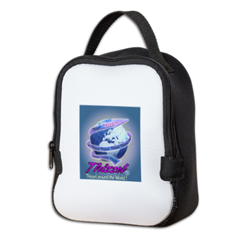 Thizzel Globe Neoprene Lunch Bag