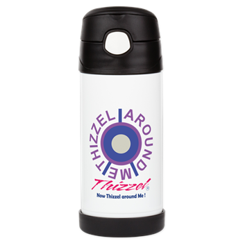 Around Me Vector Logo Insulated Cold Beverage Bott