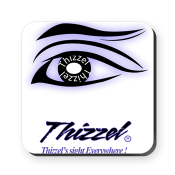 Thizzel Sight Logo Cork Coaster