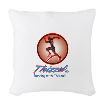 Runner Logo Woven Throw Pillow