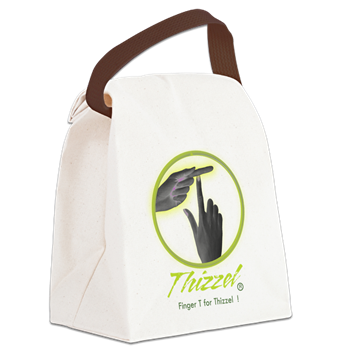 Finger T Logo Canvas Lunch Bag