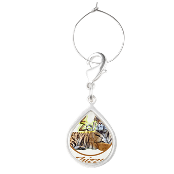 Power Logo Teardrop Wine Charm