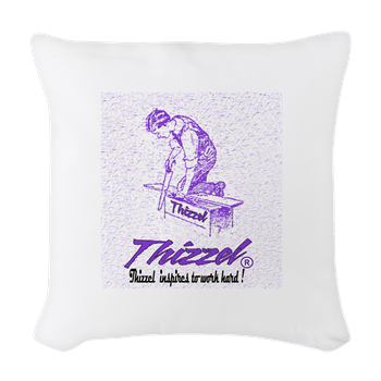 Thizzel Work Woven Throw Pillow