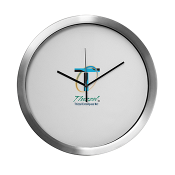 Thizzel Encompass Logo Modern Wall Clock