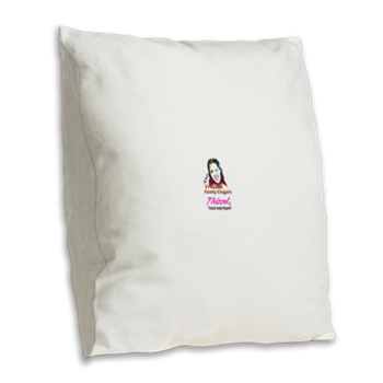 Thizzel Elegant Logo Burlap Throw Pillow