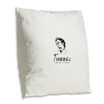 Thizzel Madness Burlap Throw Pillow