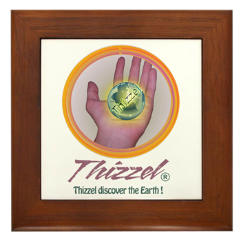 Discover Earth Logo Framed Tile