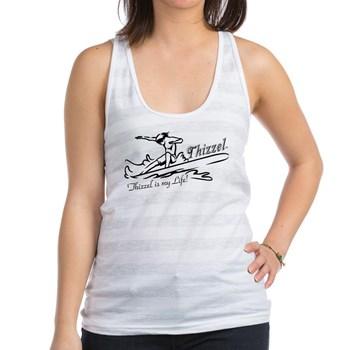 Thizzel Surfing Racerback Tank Top