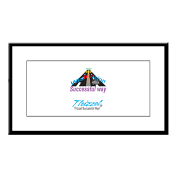 Thizzel Successful Logo Small Framed Print