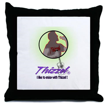 Singer Logo Throw Pillow