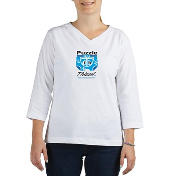 Puzzle Game Logo Women's Long Sleeve Shirt (Women's Long Sleeve Shirt (3/4 Sleeve)