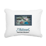 Thizzel Exist Logo Rectangular Canvas Pillow