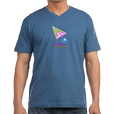 Space Logo Men's V-Neck T-Shirt