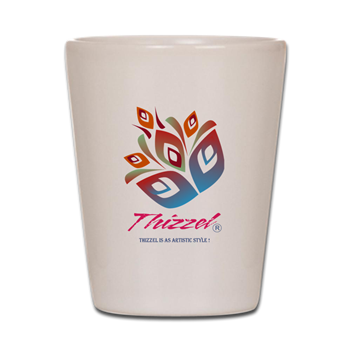 Artistic Leaves Logo Shot Glass